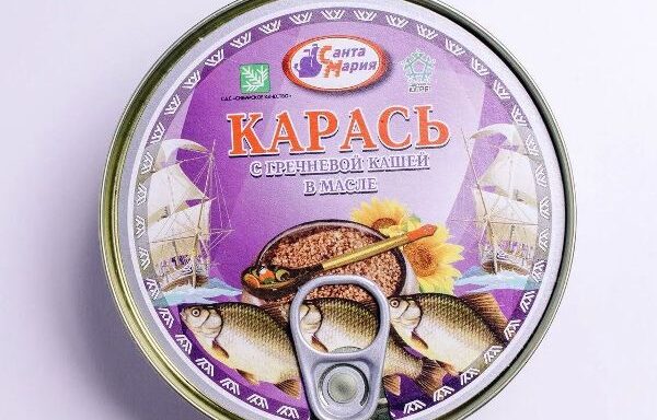 Карась с гречневой кашей в масле
